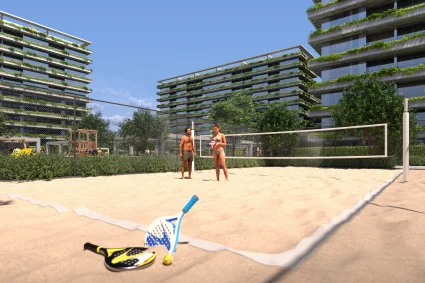 Quadra de Areia e Beach Tennis